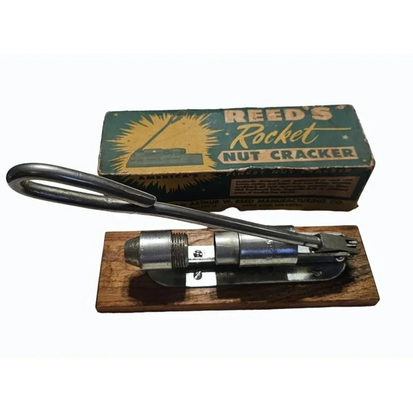 Old Reed's Nut Cracker Model-300 Original Box Made U.S.A 1950s Working Condition - Picture 5 of 16